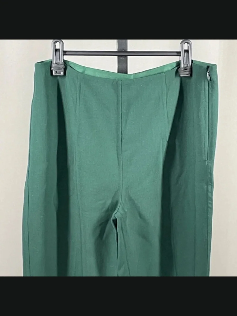 NEW Michael Kors Collection Pants Womens 8 green fit flare designer trouser